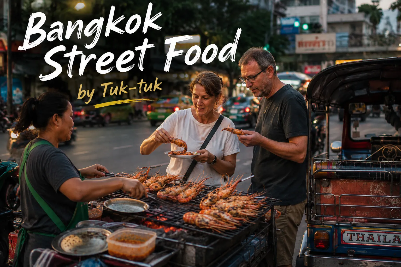Bangkok Street Food by Tuk-tuk — private tour with Monika